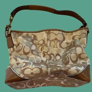 Coach Fabric and Leather Handbag